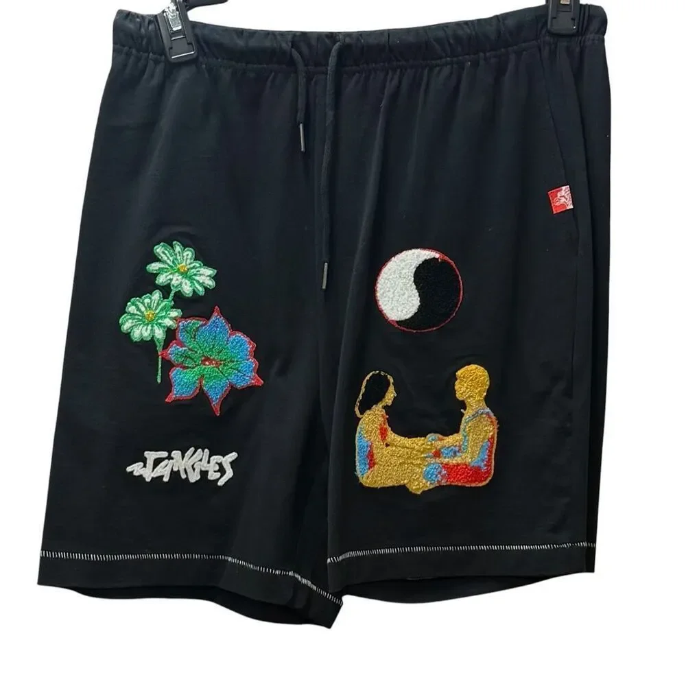 JUNGLES JUNGLES GROWTH CONNECTION CHANGE SHORTS in BLACK NWT Medium
